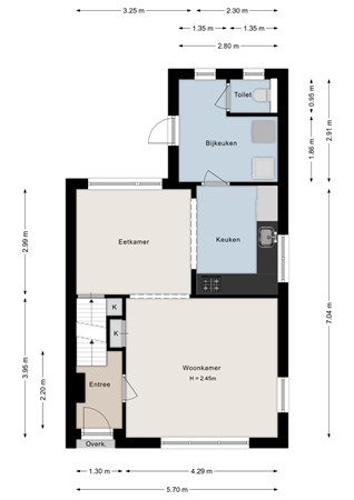 Floorplan - Wethouder Robaardstraat 22, 7906 AV Hoogeveen